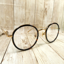 Mujosh Tortoise Round Gold Tone Metal Eyeglasses FRAMES -  FM1611004 50-23-145 - £31.02 GBP