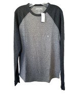 AMERICAN EAGLE Super Soft Gray Raglan Thermal Shirt Long Sleeve Size M - £10.30 GBP