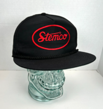 Stemco Automotive Vintage Adjustable Snap Back Cap Hat, Black Red Logo U... - $26.68
