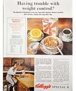 KELLOGG&#39;S SPECIAL K - Weight Control - Breakfast Healthy -1964 Vintage P... - $11.63