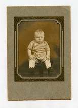 Chubby Little Boy Posing for Photo - $17.82