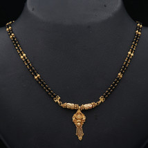 New 22 Karat Seal Genuine Gold 17.3cm Necklaces Mummy Fashion Mangalsutr Jewelry - £1,969.61 GBP