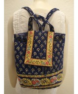 Vera Bradley MIMI Backpack Retired  Blue Yellow Floral Drawstring Bag VE... - €102,73 EUR