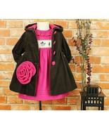 Girls Corduroy Hooded Coat Dress / Toddler Girls Designer Overcoat. Oute... - £31.45 GBP+
