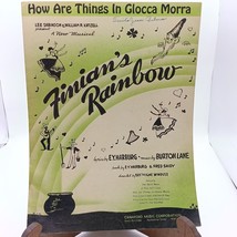 How Are Things In Glocca Morra Sheet Music 1946 Finians Rainbow By E.Y. ... - $11.65