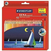 Low Cost Lot of 48 Staedtler Luna Water Color Pencil (Multicolour) artis... - $100.43