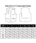 Solid Silk Suit Vests 4PC Woven Waistcoat Tie Pocket Square Cufflinks 2 - $41.95