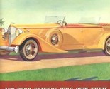 1930&#39;s Yellow Packard Convertible Magazine Ad Ask Your Friends Who Own Them - £11.65 GBP