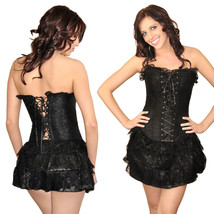 Miss Valentine Lingerie Slimming Corset Lace Strapless Bustier String Small - £12.17 GBP
