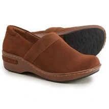 Born Bailie Suede Clogs Shoes Womens 6 Brown Closed Back NEW - £54.28 GBP