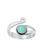 Tentacle turquoise onyx sterling silver toe rings - €13,34 EUR