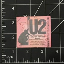 U2 - Vinyl Sticker Milton Keynes Bowl Concert Ticket Rock Band Durable - $3.95