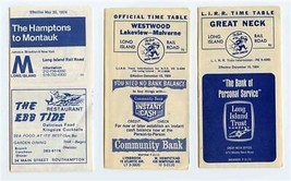 3 Long Island Railroad Time Tables 1964 Great Neck Westwood The Hamptons  - $17.80