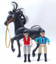 Mattel 2001 Loving Family Dollhouse Equestrian Horse Rider Boy Girl Teen... - $120.04 MXN