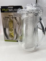 Prodyne Fruit Infusion Flavor Pitcher 2.9qt clear BPA Free Lemon Water Berry Tea - £11.27 GBP