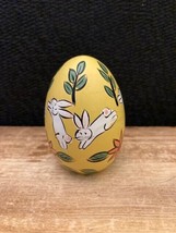 Hand Painted Wooden Bunny Rabbit Cute Easter Collectible 2.5&quot; - $7.25