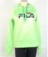 Fila Signature Bright Green Pullover Hoodie with Thumbholes Women&#39;s  NWT - £55.81 GBP