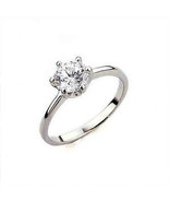 18K White Gold Plated Women Wedding/Engagement Cubic Zircon Ring- Size 9 - $27.34 CAD