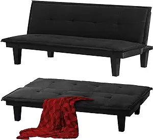 Futon Convertible Couch,Breathable Fabric Folding Sofa Bed Easy To Clean-Ideal F - £349.86 GBP