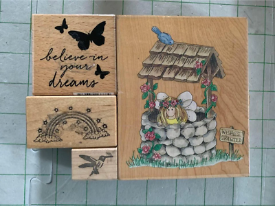 Wishing rubber Stamp Set #39 - $10.14