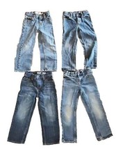 Oshkosh Boys Jeans Size 4 Toddler Lot Of 4 Pairs - $19.75