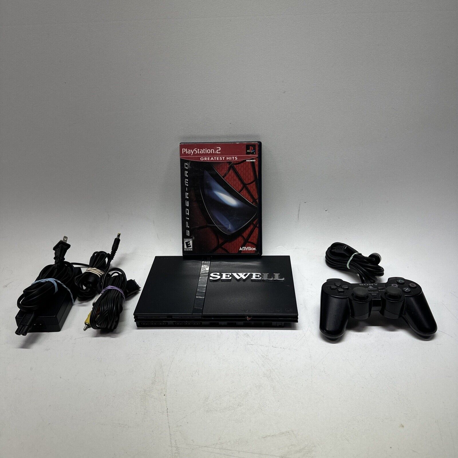Primary image for OEM Sony PS2 PlayStation 2 Slim Black Console Bundle SCPH-75001 Slimline System