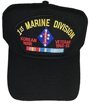 USMC FIRST 1ST MARINE DIVISION MARDIV KOREAN WAR VETERAN HAT W/ CAMPAIGN... - £14.05 GBP