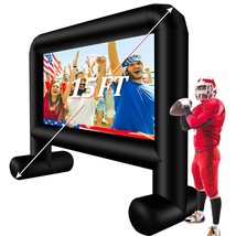 Inflatable Movie Screen, 15Ft Blow Up Movie Screen Outdoor Support Front... - $148.99