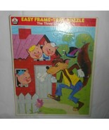 VINTAGE GLD 1973 EASY FRAME TRAY KIDS PUZZLE THREE LITTLE PIG 100% COMPL... - £11.35 GBP