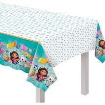 Gabby&#39;s Dollhouse Plastic Table Cover Birthday Decorations Party Supplie... - $7.95