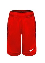 Nike Youth Size 4 Dri-Fit Logo Boys Trophy Shorts Athletic Sports Red - £9.13 GBP