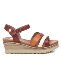 Xti women&#39;s wedge strappy sandals in Camel - size 6 - £64.33 GBP