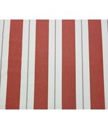 BALLARD DESIGN RELATE PERSIMMON SUNBRELLA STRIPE OUTDOOR FABRIC BY THE Y... - $19.79