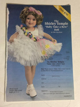 vintage Shirley Temple Baby Doll Order Form Print Ad  Advertisement pa1 - £5.44 GBP