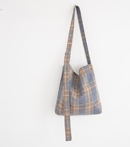 Leisure  Felt Shoulder Bag Casual Fabric Slouch Shoulder Bag for Teenager Studen - £20.56 GBP