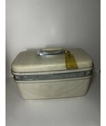 Vintage Samsonite Silhouette Train Case No Key With Tray Cream - $37.62