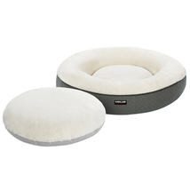 Kirkland Signature 40” Round Nest Pet Bed, Gray Geometric - £63.70 GBP