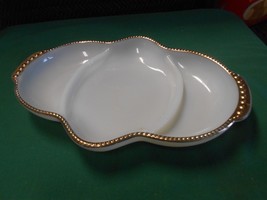 Great Anchor Hocking FIRE KING 3 section DIVIDED DISH - £4.75 GBP