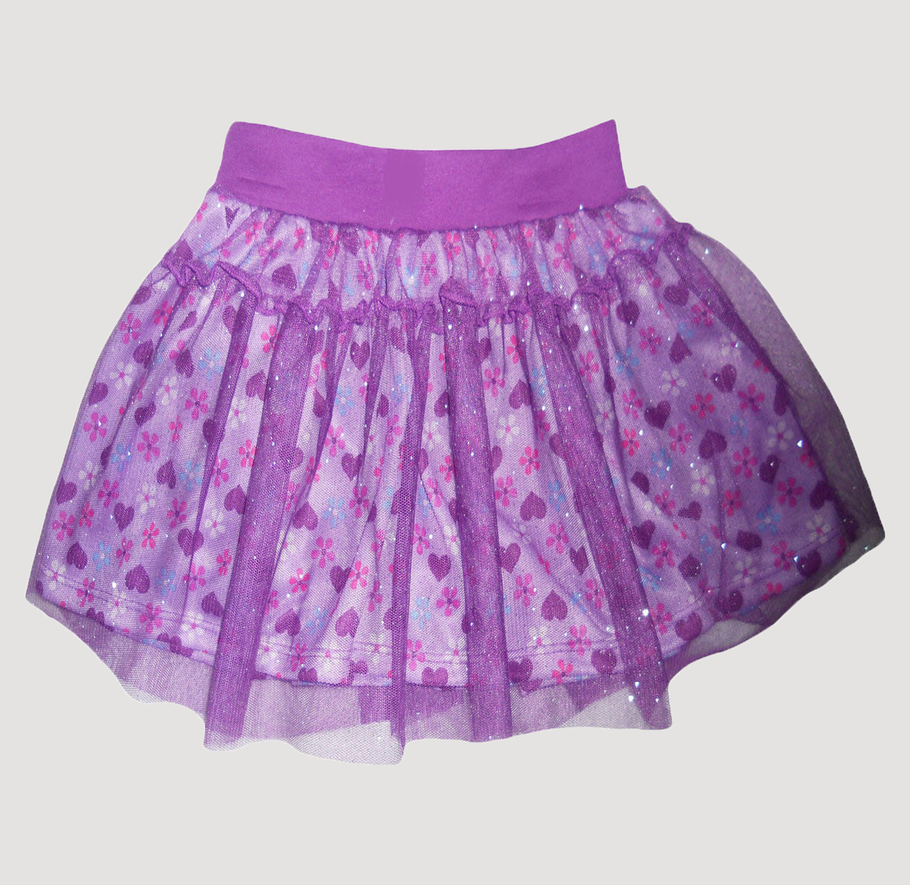 Disney Parks Tangled Skirt Girls Size 5-6 Mesh Elastic Waist - $7.91