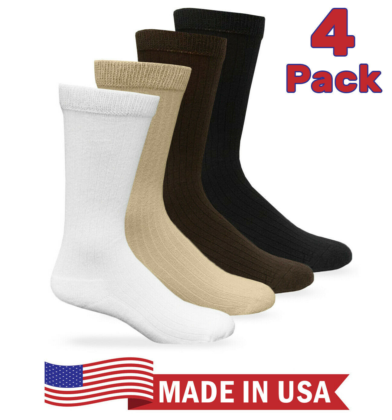 Carolina Ultimate Mens Seamless Non-Binding Cushion Ribbed Dress Crew So... - $14.96