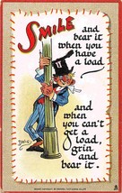 Smile &amp; Bear It When Have A Load When You Can&#39;t Grin Dwig artist Tuck postcard - £5.42 GBP