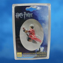 Harry Potter Christmas Tree Ornament Broom Quidditch Wizard Figurine New WB - $14.54