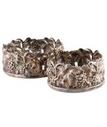 Two Vintage Italian Sterling Silver Wine Coasters by Dario Alfredo of Pa... - $69,516.84 MXN