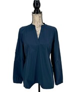 Athleta NEW Navy Blue Performance Popover Long Sleeve Shirt - £34.71 GBP