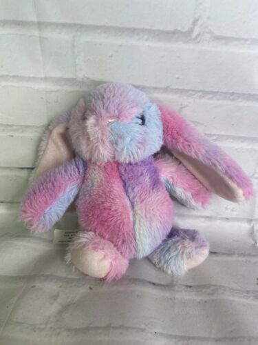 Animal Alley HOP Multicolor Bunny Rabbit Plush Stuffed Animal Pink Purple Blue - £35.59 GBP