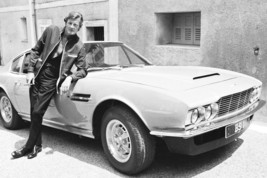 Roger Moore in The Persuaders! posing by Aston Martin DBS 1970 classic car Brett - £18.76 GBP