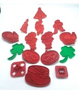 Vintage Tupperware Cookie Cutters Lot of 14 Santa Turkey Christmas Tree ... - $338.27 MXN