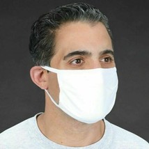 5 Pack Breathable Hanes White Soft Cotton Reusable Protective Face Mask Cover - £10.08 GBP
