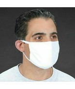 5 Pack Breathable Hanes White Soft Cotton Reusable Protective Face Mask ... - £9.90 GBP