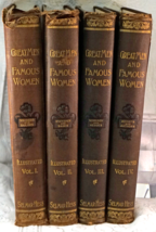 Great Men and Famous Women HC Full Book Set Volumes 1 - 4 First Printing 1894 - £398.38 GBP
